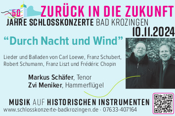 Konzert am 10.11.2024 - Durch Nacht und Wind